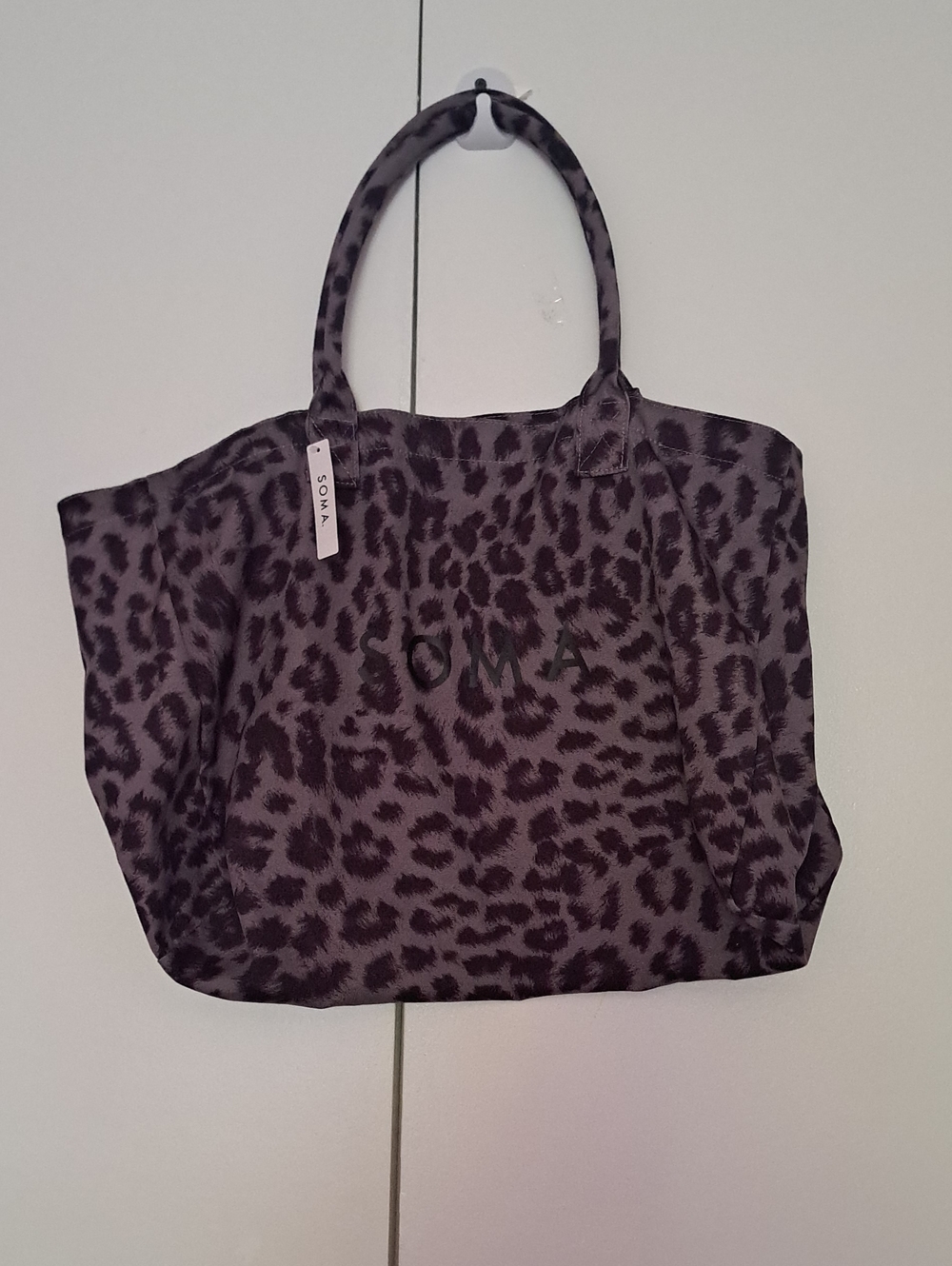 SOMA Divine  Leopard-Print Tote Bag - Grey Taupe - Picture 5 of 14